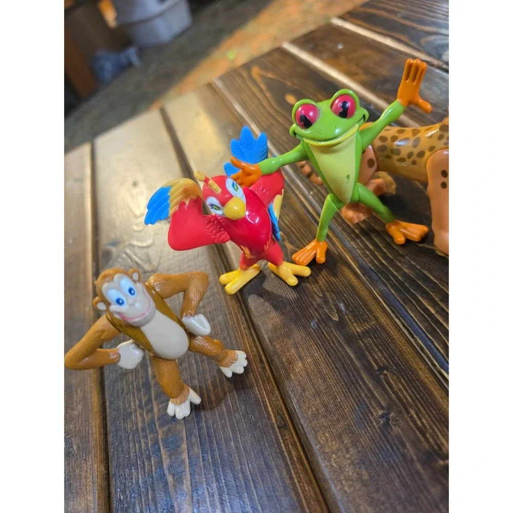 RFC Rainforest Cafe Poseable Figures PVC Lot of 6 y2k‎